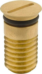 Jergens - 1 Piece M12x1.75 Vise Chip Plug - Brass, 12" Long, 14.5mm Wide - Makers Industrial Supply