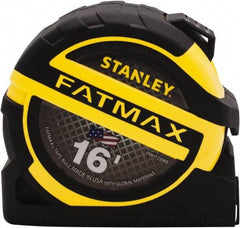 Stanley - 16' x 1-1/4" Tape Measure - 1/16" Graduation - Makers Industrial Supply