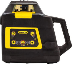 Stanley - 2,000' Measuring Range, 1/16" at 100' Accuracy, Self-Leveling Rotary Laser - ±5° Self Leveling Range, 600 RPM, 1 Beam, NiCad Battery Included - Makers Industrial Supply