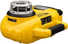 DeWALT - 1,500' Measuring Range, 1/8" at 100' Accuracy, Self-Leveling Rotary Laser - ±5° Self Leveling Range, 60, 250 & 600 RPM, 1 Beam, Lithium-Ion Battery Included - Makers Industrial Supply