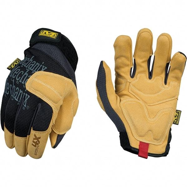 Mechanix Wear - Size M Abrasion Protection Work Gloves - For Mechanic's & Lifting, Uncoated, Hook & Loop Cuff, Full Fingered, Black, Paired - Makers Industrial Supply