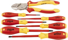 Wiha - 7 Piece Insulated Driver & Bicut Hand Tool Set - Comes in Clamshell - Makers Industrial Supply