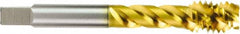 OSG - 3/4-16 UNF, H4, 4 Flutes, Plug Chamfer, V Finish, Powdered Metal Spiral Point STI Tap - 4-11/16" OAL, 2-7/32" Thread Length, 0.523" Square Size, 2B Class of Fit, Series 314 - Exact Industrial Supply