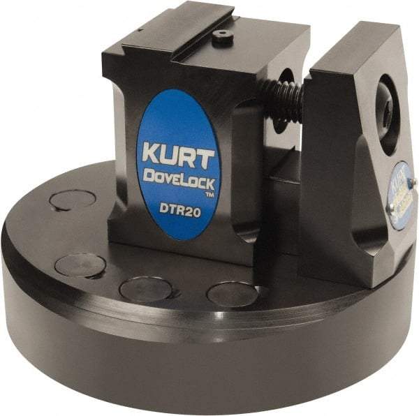 Kurt - 2" Jaw Width, 3-7/8" High x 5.38" Long x 5-3/8" Wide Dovetail Reversible Vise - For Use with 4 & 5 Axis Workholding Systems - Makers Industrial Supply