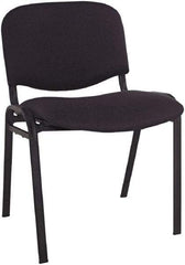 ALERA - Acrylic Black Stacking Chair - Black Frame, 19-3/4" Wide x 21" Deep x 30-3/8" High - Makers Industrial Supply