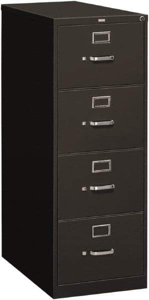 Hon - 18-1/4" Wide x 52" High x 26-1/2" Deep, 4 Drawer Vertical File - Steel, Charcoal - Makers Industrial Supply