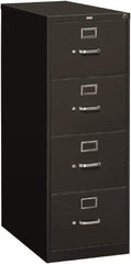 Hon - 18-1/4" Wide x 52" High x 26-1/2" Deep, 4 Drawer Vertical File - Steel, Charcoal - Makers Industrial Supply