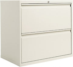 ALERA - 30" Wide x 28.38" High x 19-1/4" Deep, 2 Drawer Lateral File - Steel, Light Gray - Makers Industrial Supply