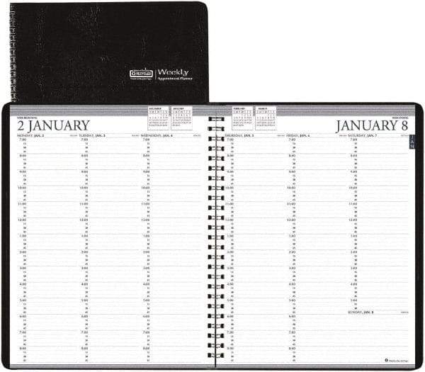 House of Doolittle - 26 Sheet, 8-1/2 x 11", Weekly Planner - Black - Makers Industrial Supply