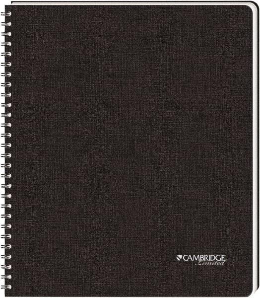 Cambridge Limited - 96 Sheet, 8-1/2 x 11", Legal (Style) Hardbound Notebook - Black - Makers Industrial Supply