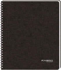 Cambridge Limited - 96 Sheet, 8-1/2 x 11", Legal (Style) Hardbound Notebook - Black - Makers Industrial Supply