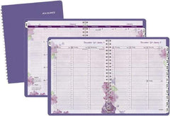 AT-A-GLANCE - 312 Sheet, 8-1/2 x 11", Weekly/Monthly Planner - Purple - Makers Industrial Supply