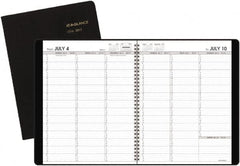 AT-A-GLANCE - 26 Sheet, 5-1/2 x 8-1/2", Accounting Book - Black - Makers Industrial Supply