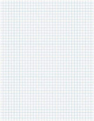 TOPS - 50 Sheet, 8-1/2 x 11", Quadrille Quadrille Pads - White - Makers Industrial Supply