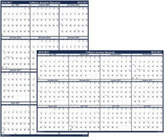 House of Doolittle - 1 Sheet, 4 x 6", Erasable Wall Planner - Blue & Gray - Makers Industrial Supply