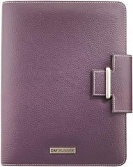 DayRunner - 32 Sheet, 5-1/2 x 8-1/2", Refillable Planner - Eggplant - Makers Industrial Supply