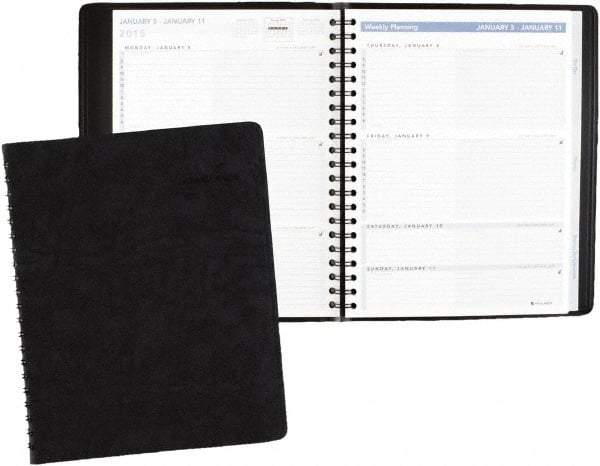 AT-A-GLANCE - 26 Sheet, 8-1/4 x 10-7/8", Appointment Book - Black - Makers Industrial Supply