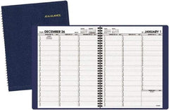 AT-A-GLANCE - 128 Sheet, 8-1/4 x 10-7/8", Weekly Planner - Navy - Makers Industrial Supply