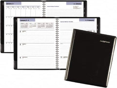 DayMinder - 26 Sheet, 6-7/8 x 8-3/4", Weekly/Monthly Planner - Black - Makers Industrial Supply