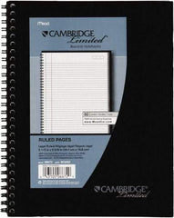 Cambridge - 80 Sheet, 4 x 8", Legal (Style) Meeting Notebook - Black - Makers Industrial Supply