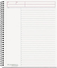 Cambridge - 80 Sheet, 8-1/2 x 11", Business Notebook - Black - Makers Industrial Supply