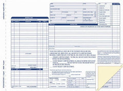 TOPS - 50 Sheet, 8-1/2 x 11-3/4", Order Forms - Blue & White - Makers Industrial Supply