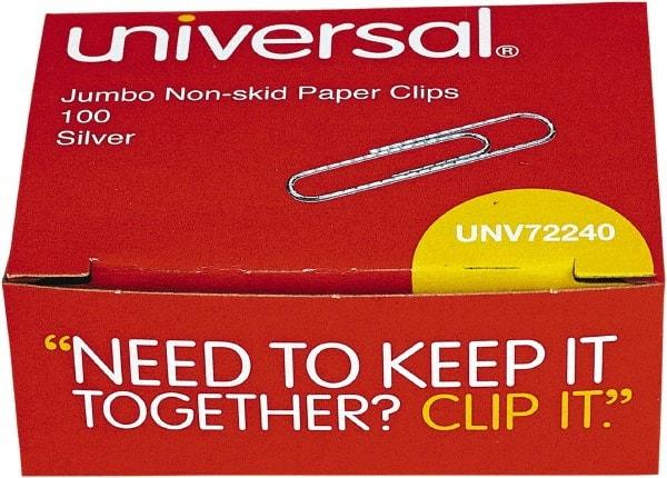 UNIVERSAL - 1-3/4" Wide Jumbo Binder Clip - Silver - Makers Industrial Supply