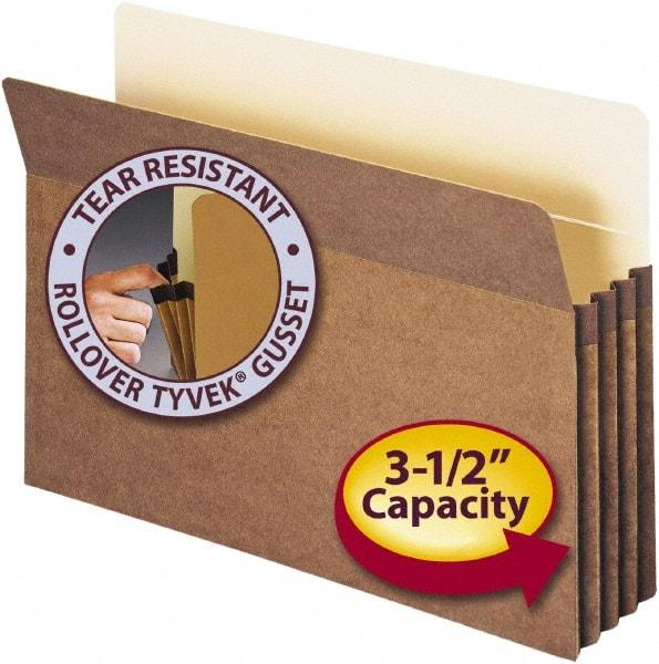 SMEAD - 9-1/2 x 14-1/2", Legal, Redrope, Expansion Folders - 11 Point Stock, Straight Tab Cut Location - Makers Industrial Supply