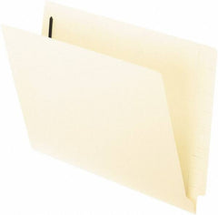 Pendaflex - 8-1/2 x 11", Letter Size, Manila, File Folders with End Tab - 11 Point Stock, Straight Tab Cut Location - Makers Industrial Supply