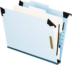 Pendaflex - 8-1/2 x 11", Letter Size, Blue, Hanging File Folder - 25 Point Stock, Right of Center Tab Cut Location - Makers Industrial Supply