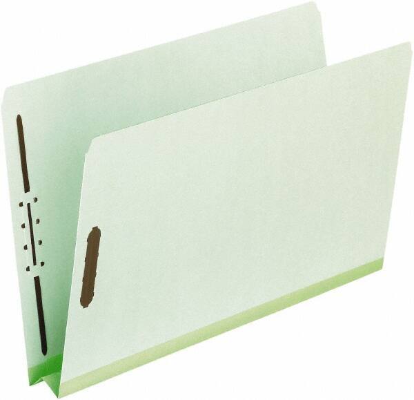 Pendaflex - 8-1/2 x 11", Letter Size, Green, Classification Folders with Top Tab Fastener - 25 Point Stock, Straight Tab Cut Location - Makers Industrial Supply