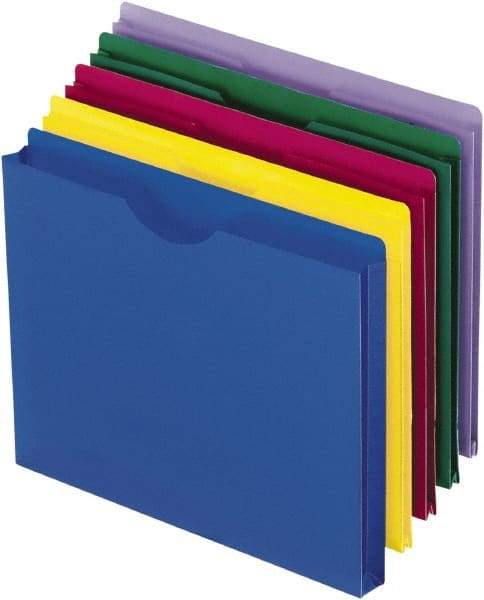 Pendaflex - 8-1/2 x 11", Letter Size, Assorted Colors, Expansion Folders - Makers Industrial Supply