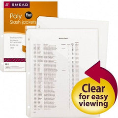 SMEAD - 8-1/2 x 11", Letter Size, Clear, File Jacket - Makers Industrial Supply