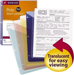 SMEAD - 8-1/2 x 11", Letter Size, Assorted Colors, Classification Folders with End Tab Fastener - Makers Industrial Supply