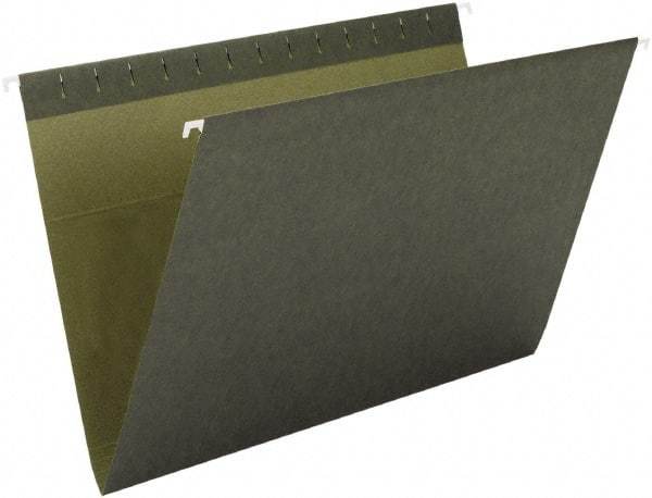 SMEAD - 8-1/2 x 11", Letter Size, Standard Green, Hanging File Folder - 11 Point Stock - Makers Industrial Supply