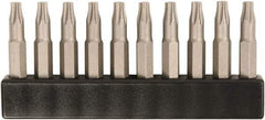 Wiha - 4mm Drive T10 Torx Screwdriver Bit - 28mm OAL - Makers Industrial Supply