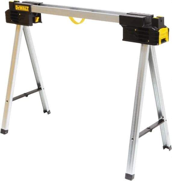 DeWALT - Ladder Folding Sawhorse - Black/Silver, Use with Lumber - Makers Industrial Supply