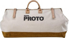 Proto - 1 Pocket Polyester/Leather Tool Bag - 17" Wide x 27" Deep x 12" High - Makers Industrial Supply