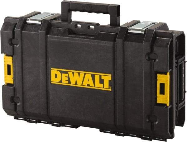 DeWALT - 1 Piece, Black Suitcase - 13-1/4" Deep x 6-1/4" High x 21-3/4" Wide, Storage Pockets, (4) Deep Large Cups - Makers Industrial Supply