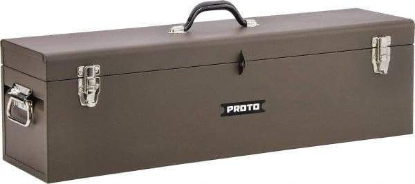 Proto - Hip-Roof Tool Box - 19" Wide x 7" Deep x 7" High, Steel, Red - Makers Industrial Supply