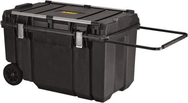 DeWALT - Mobile Tool Chest - 38" Wide x 24-1/4" Deep x 23-3/32" High, Plastic, Black - Makers Industrial Supply