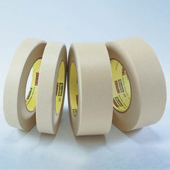 3M - 1/8" Wide x 60 Yd Long x 6.3 mil Tan Crepe Paper Masking Tape - Makers Industrial Supply