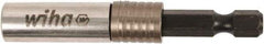 Wiha - 1/4" Insert, Hex Drive Bit Adapter - Quick Release, 1-1/2" OAL - Makers Industrial Supply