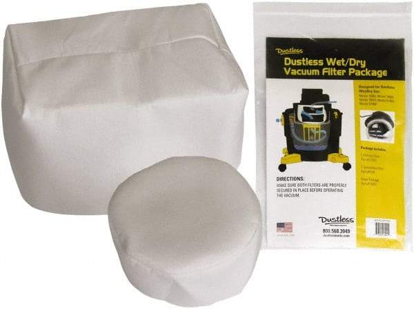 Dustless Technologies - 16 Gal Wet/Dry Vacuum General Purpose Filter - Use for Wet Pick-Up Only, For Use with D1603 - Makers Industrial Supply