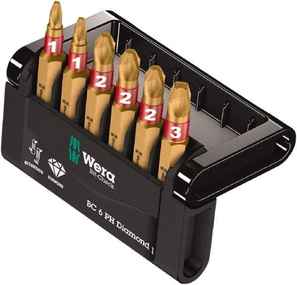 Wera - Posidriv Bit Set - 1/4" Drive - Makers Industrial Supply