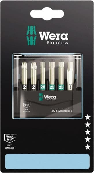 Wera - Posidriv Bit Set - 1/4" Drive - Makers Industrial Supply