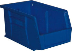 Durham - 11-3/8" Deep, Blue Plastic Hang and Stack Bins - 5" High x 5-1/2" Wide x 11-3/8" Long - Makers Industrial Supply