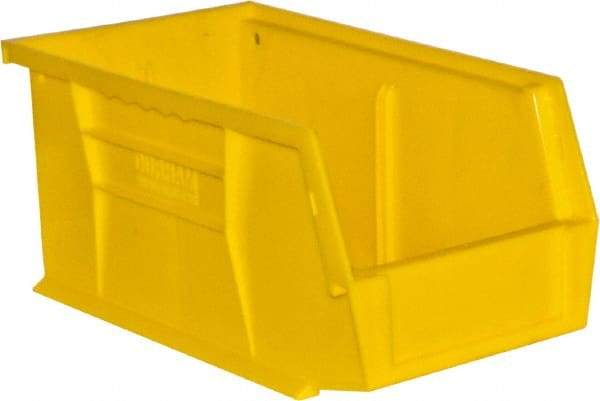 Durham - 11-3/8" Deep, Yellow Plastic Hang and Stack Bins - 5" High x 5-1/2" Wide x 11-3/8" Long - Makers Industrial Supply