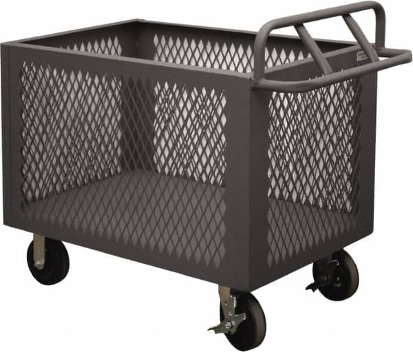 Durham - 2,000 Lb Load Capacity, Steel Box Truck - 48" Wide x 30" Long x 29-1/2" High, Gray - Makers Industrial Supply