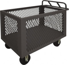 Durham - 2,000 Lb Load Capacity, Steel Box Truck - 36" Wide x 24" Long x 29-1/2" High, Gray - Makers Industrial Supply